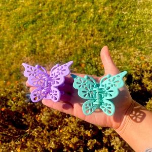 Butterfly hair clips !🦋😍